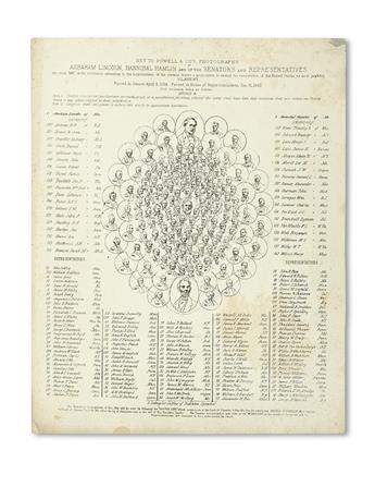 (SLAVERY AND ABOLITION--PHOTOGRAPHY.) LINCOLN, ABRAHAM. Composite photograph of the members of Congress who voted “Aye” for the 13th Am